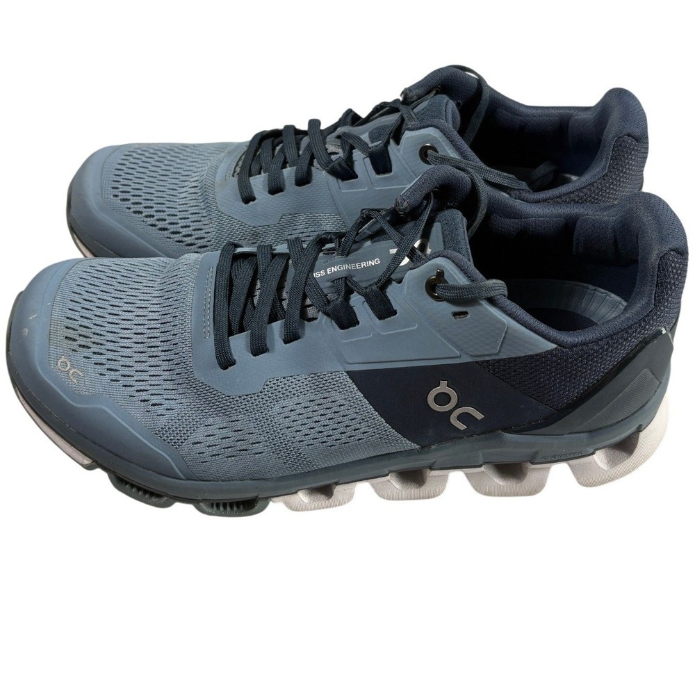 On Cloud Swiss Engineering Running Shoes Womens W10 Blue Gray Athletic Sneakers‎